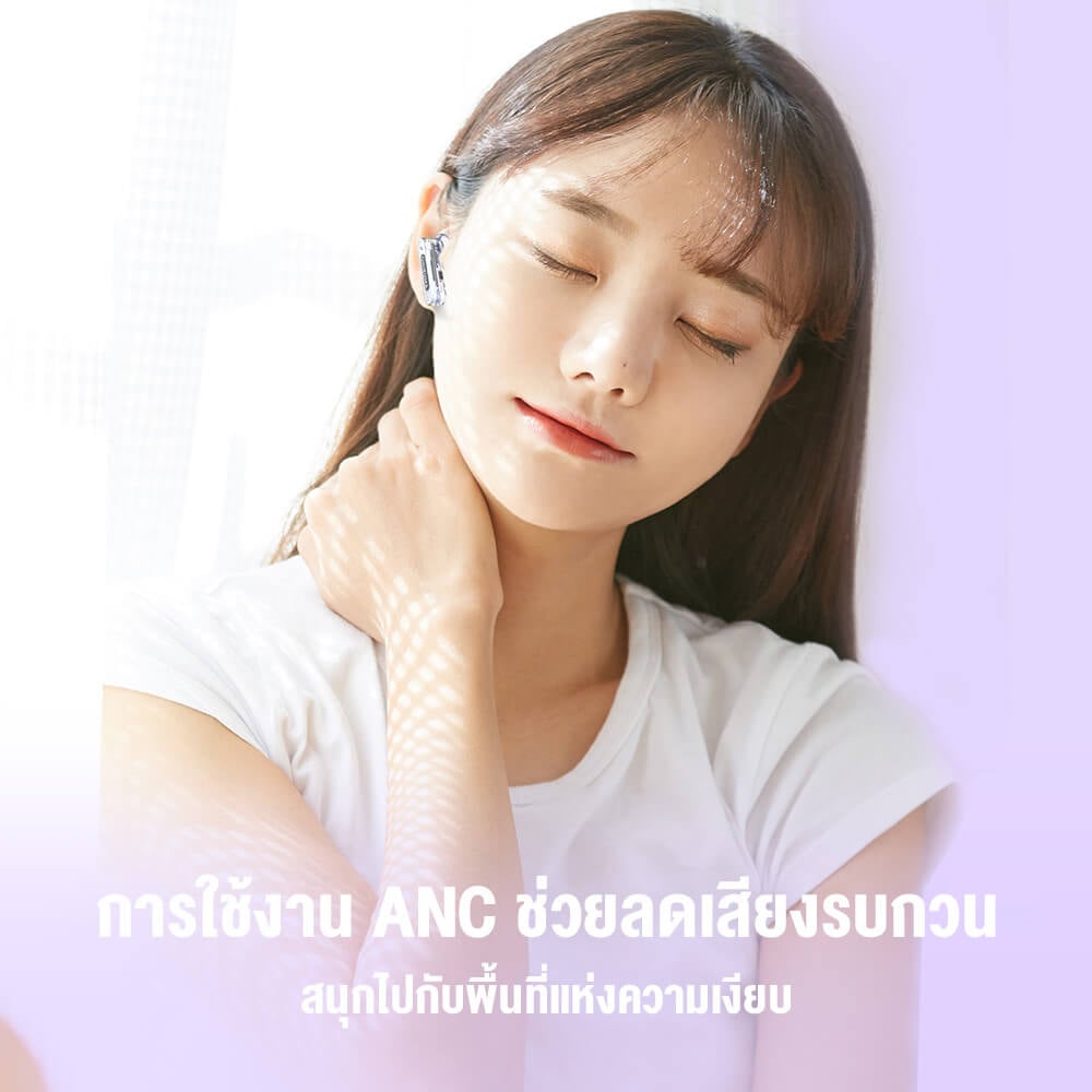 หูฟังเกมมิ่งไร้สาย ONIKUMA T5 IN-EAR BLUETOOTH EARPHONE - สีม่วง_7